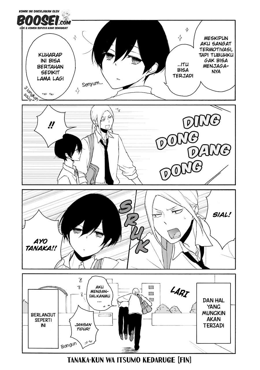 Tanaka-kun wa Itsumo Kedaruge Chapter 140 End